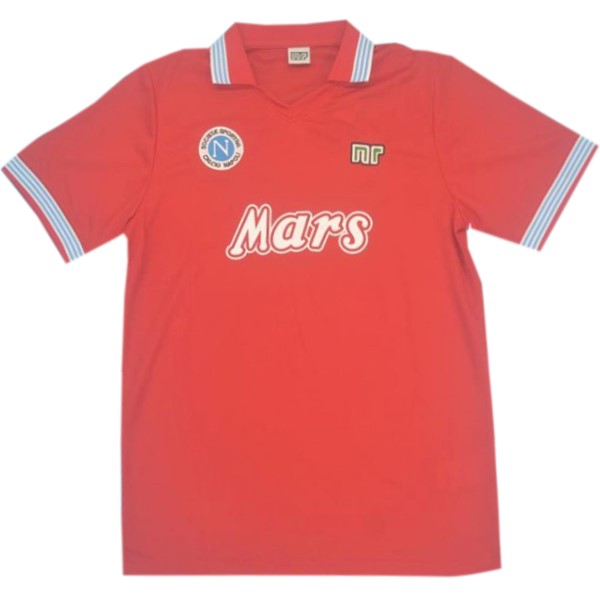 Tailandia Camiseta Napoli 3ª Kit Retro 1988 1989 Rojo